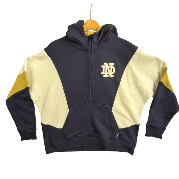 Under Armour Other - Notre Dame Fighting Irish Hoodie Mens Large Blue White Gold Under Armour Iconic